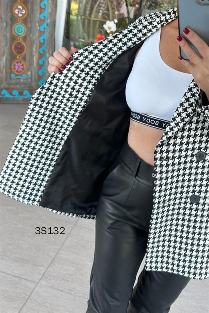 Kruvaze Yaka Blazer Ceket