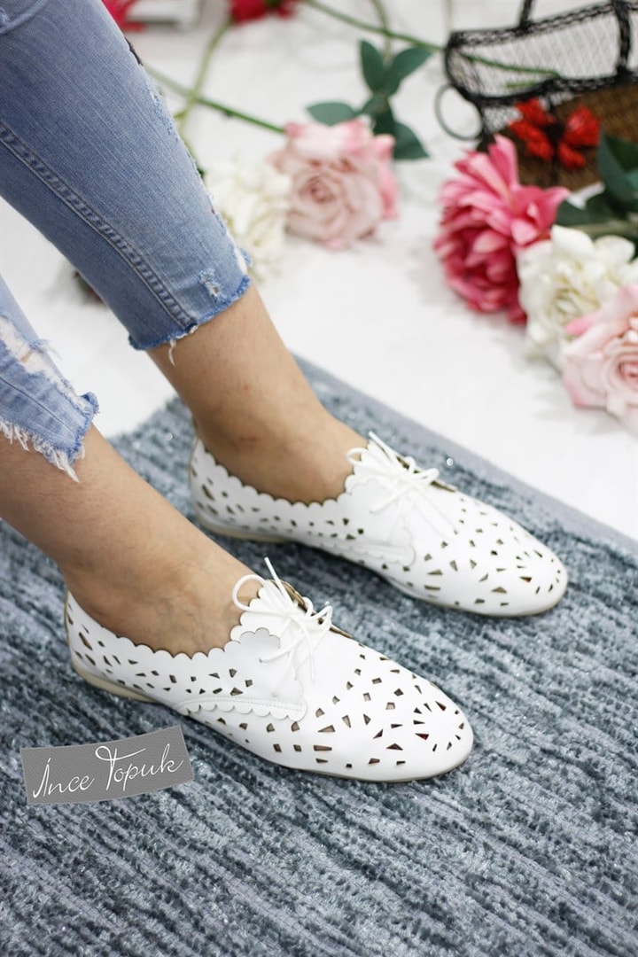 Lazer Kesim Oxford Aykkabı