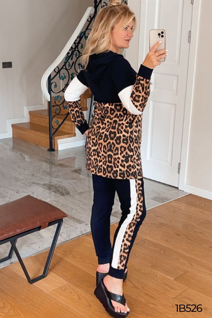 Leopar Desenli Eşofman Takımı