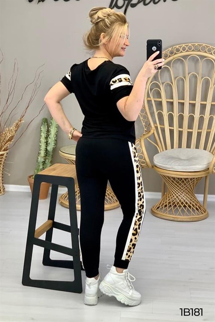 Leopar Desenli Eşofman Takımı