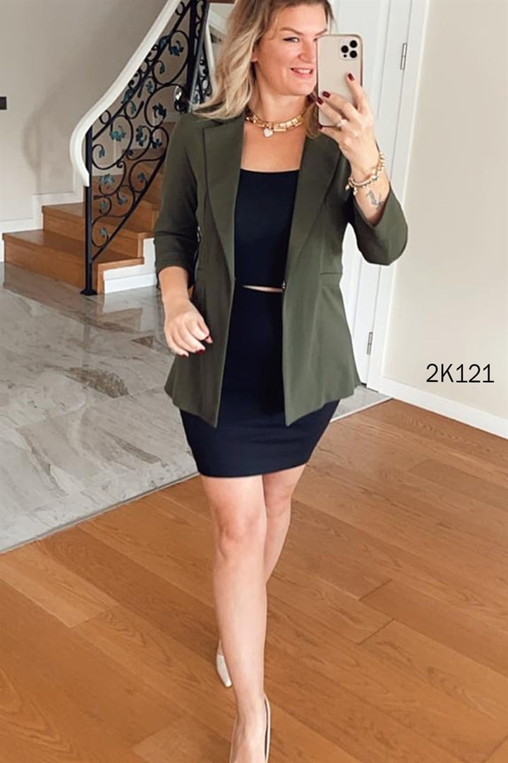 Likralı Blazer Ceket