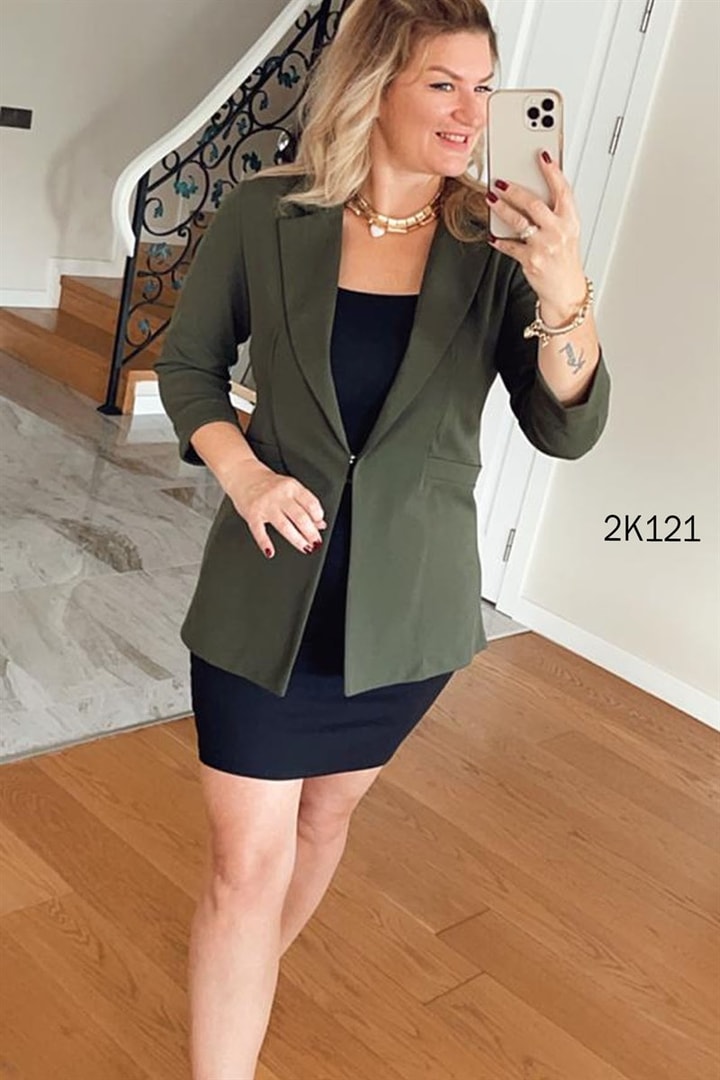 Likralı Blazer Ceket