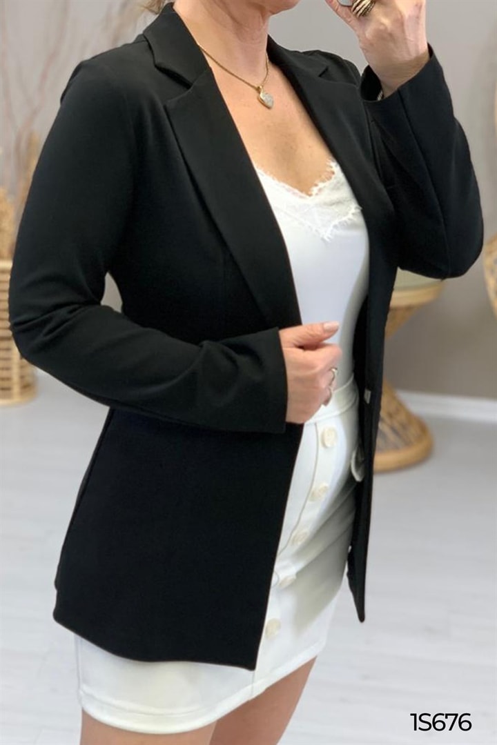 Likralı Kumaş Blazer Ceket