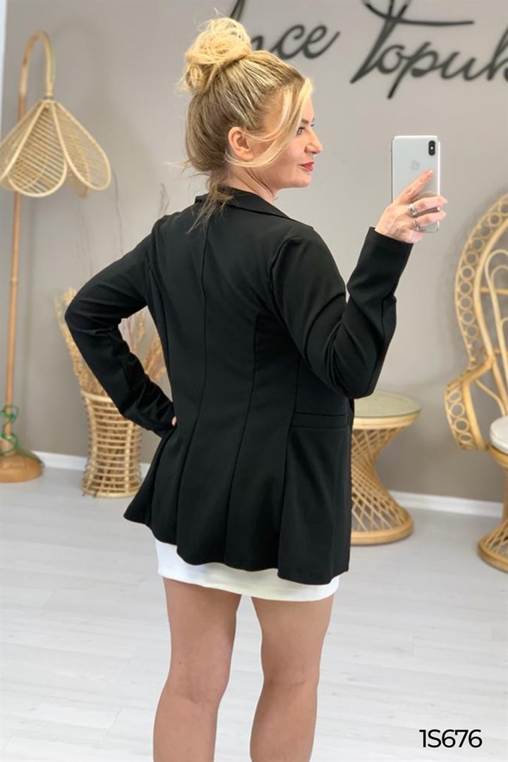 Likralı Kumaş Blazer Ceket