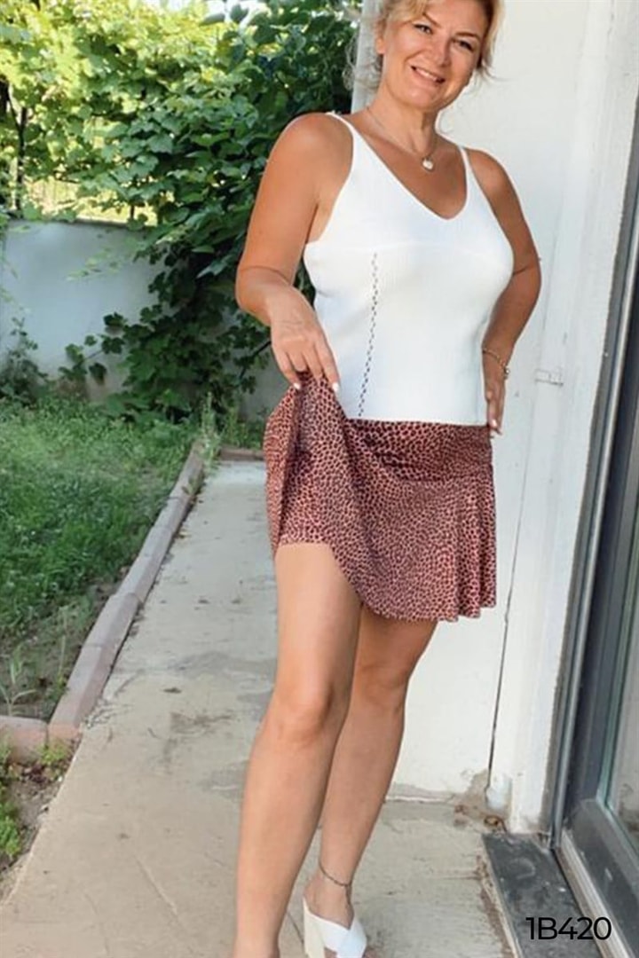 Likralı Şort Etek