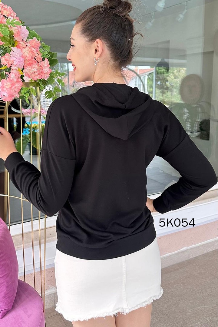 Modal Kumaş Kapşonlu Sweat