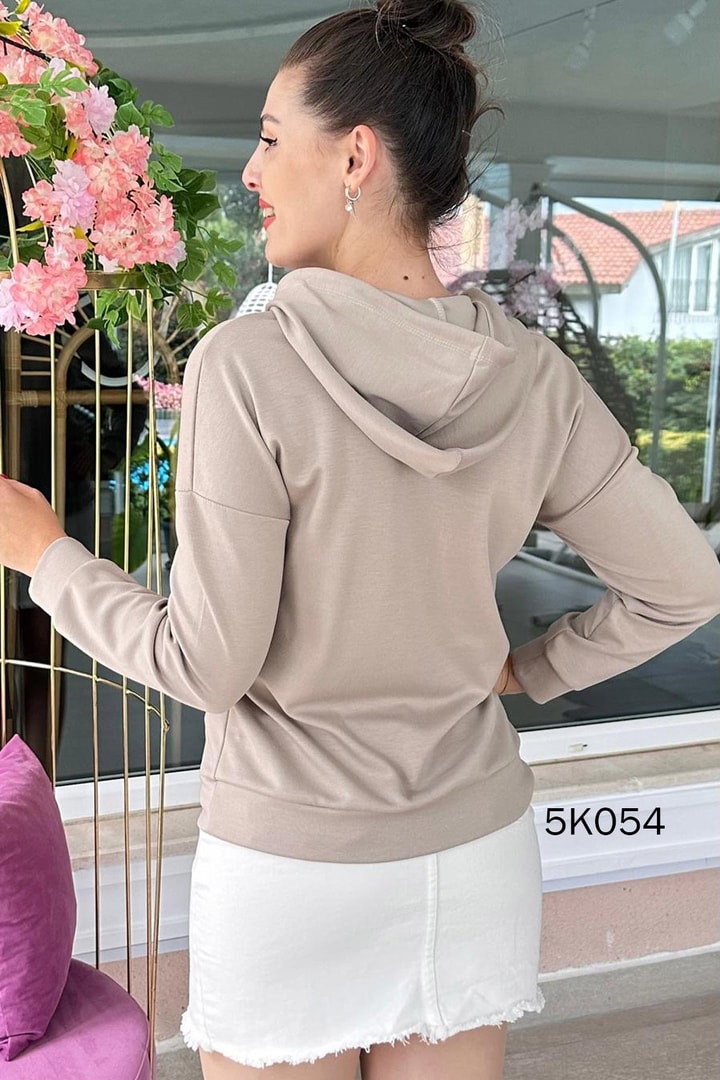 Modal Kumaş Kapşonlu Sweat