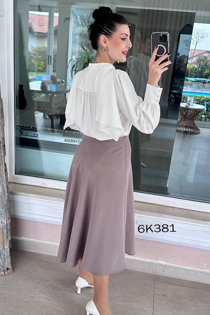Modal Kumaş Kloş Etek