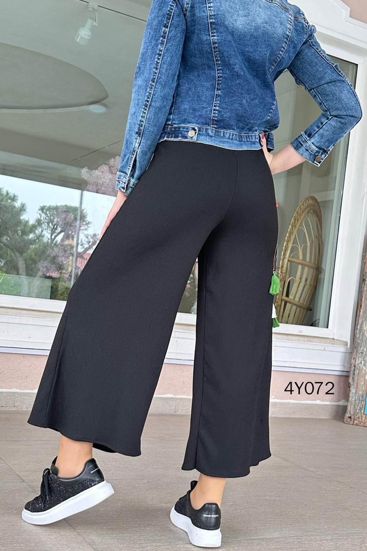 Nakışlı Bürümcük Pantolon