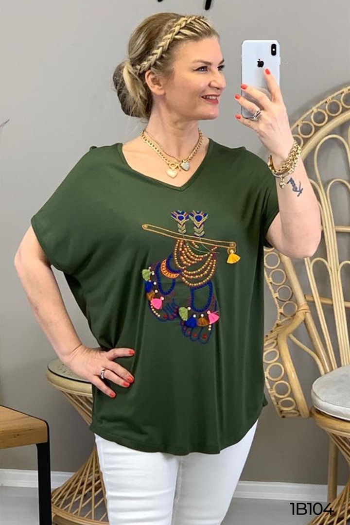 Nakışlı Tshirt