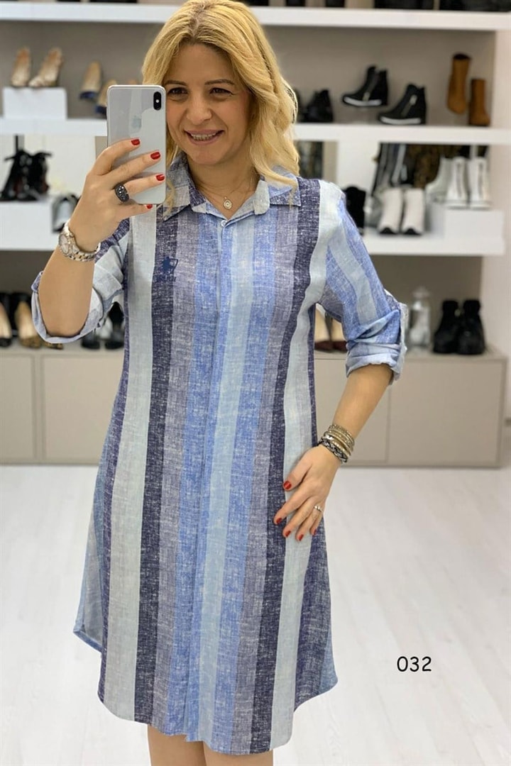 Önden Düğmeli Elbise
