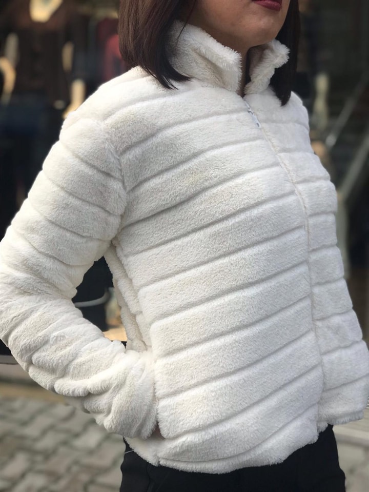 Peluş Bomber Ceket