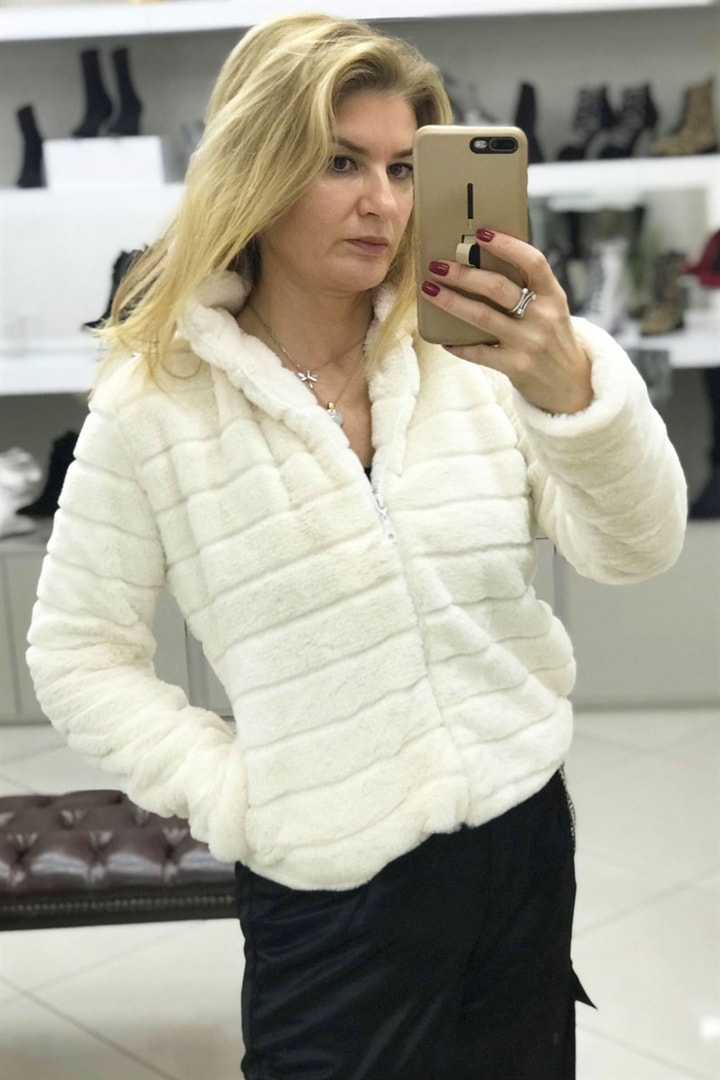 Peluş Bomber Ceket