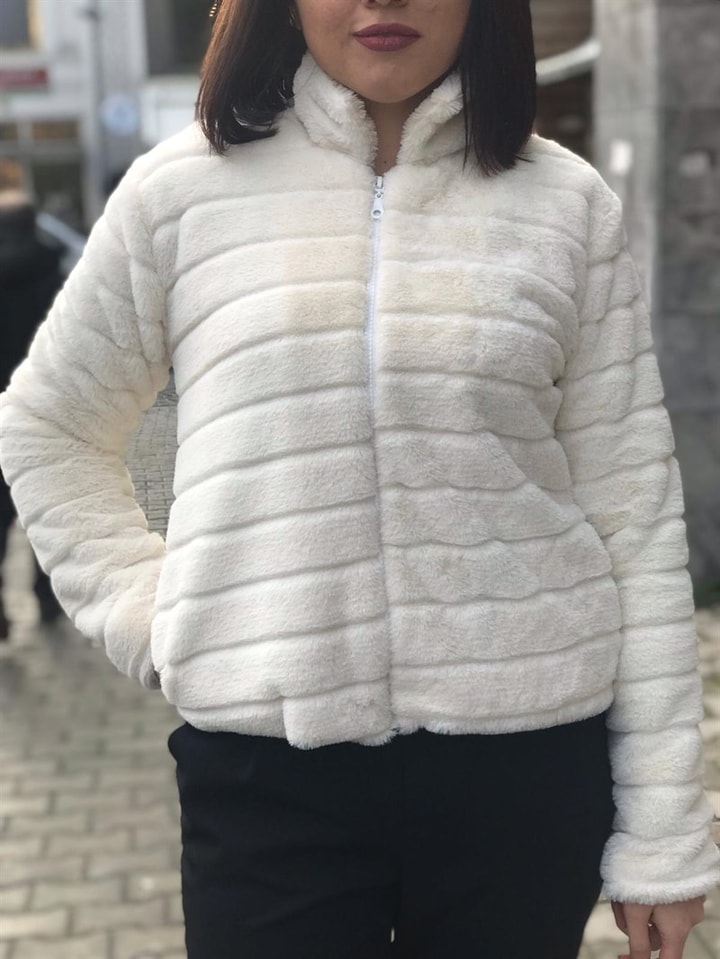 Peluş Bomber Ceket