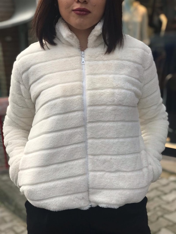 Peluş Bomber Ceket