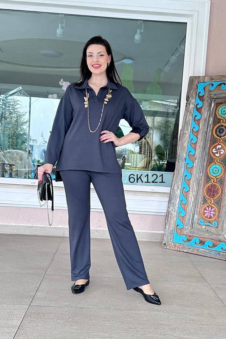 Polo Yaka Kristal 2 İplik Takım