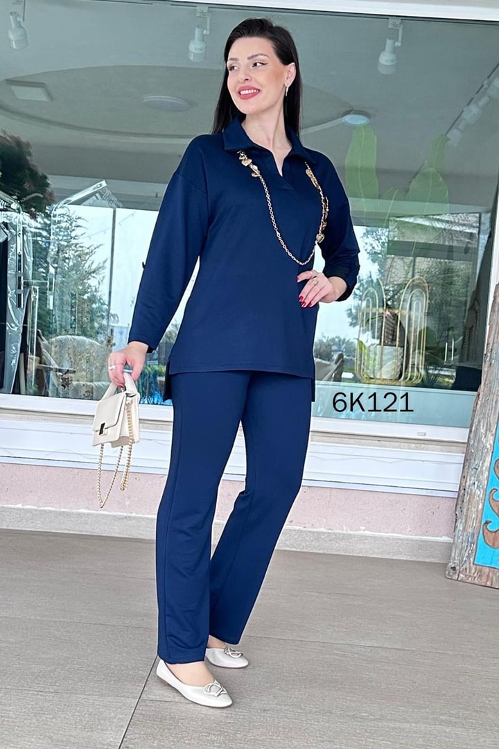 Polo Yaka Kristal 2 İplik Takım
