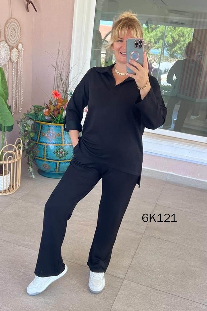Polo Yaka Kristal 2 İplik Takım