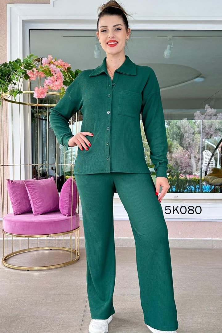 Polo Yaka Lizbon Kumaş 2 Li Takım