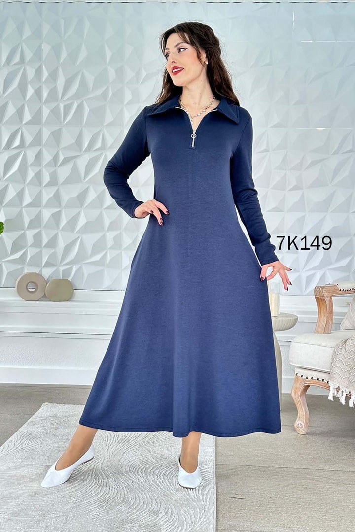 Polo Yaka Modal Elbise