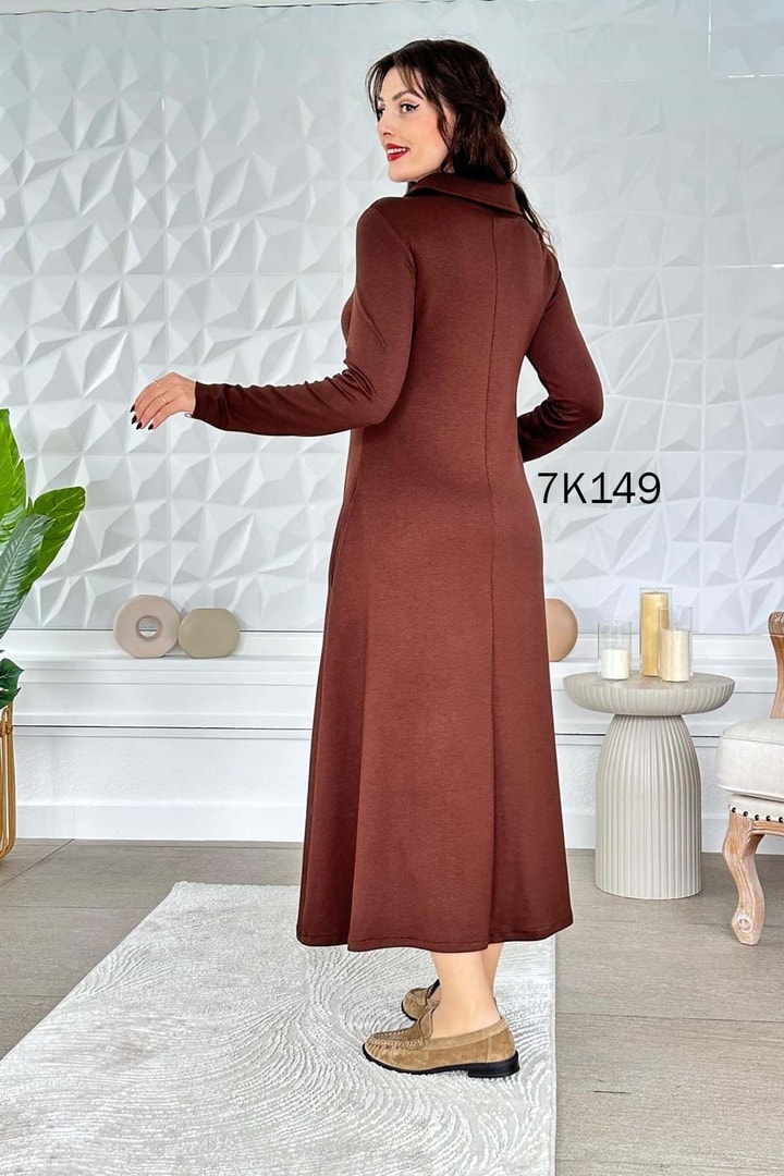 Polo Yaka Modal Elbise