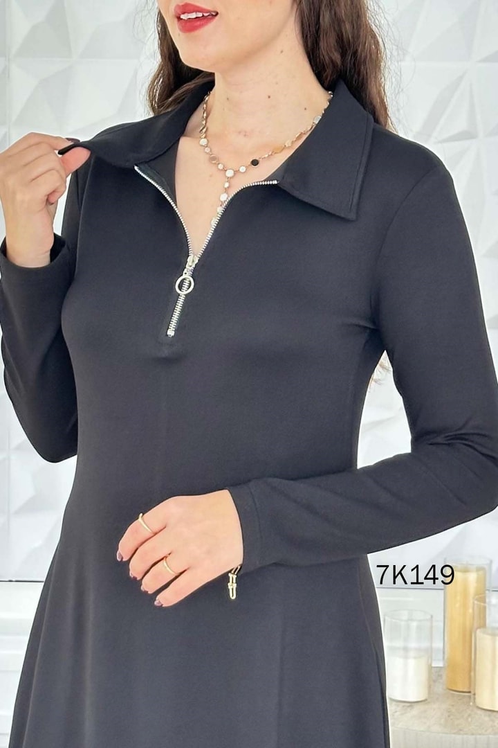 Polo Yaka Modal Elbise