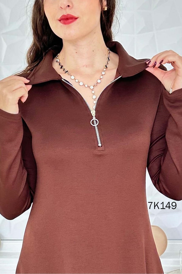 Polo Yaka Modal Elbise
