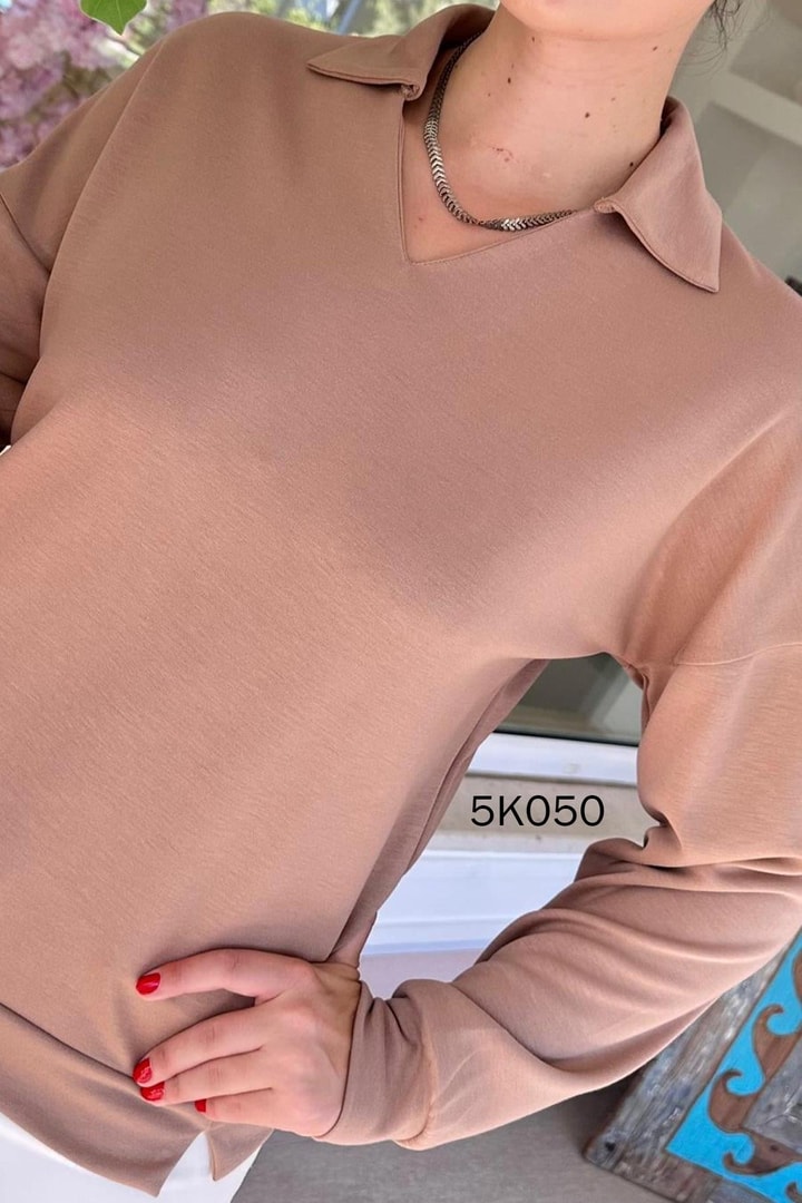 Polo Yaka Modal Kumaş Sweat