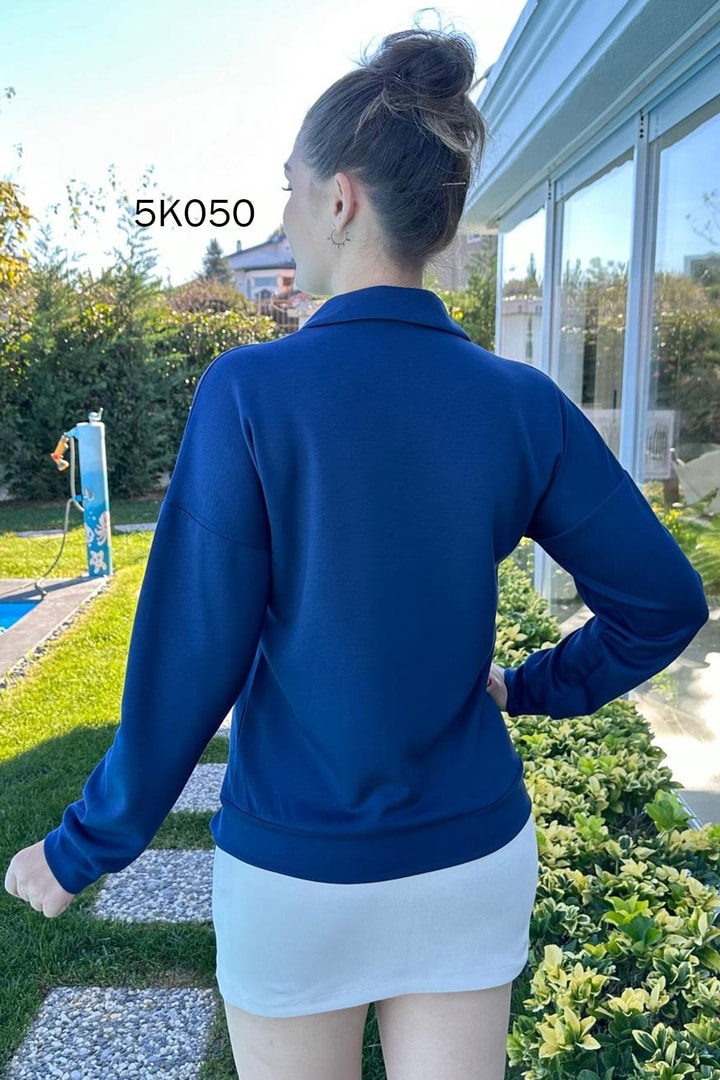 Polo Yaka Modal Kumaş Sweat