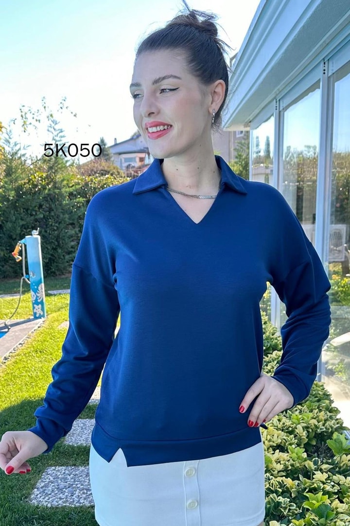Polo Yaka Modal Kumaş Sweat