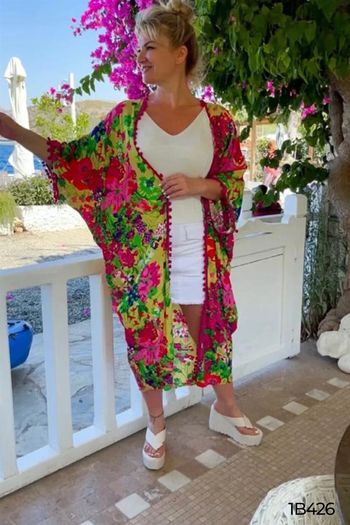 Ponpon Detay Kimono