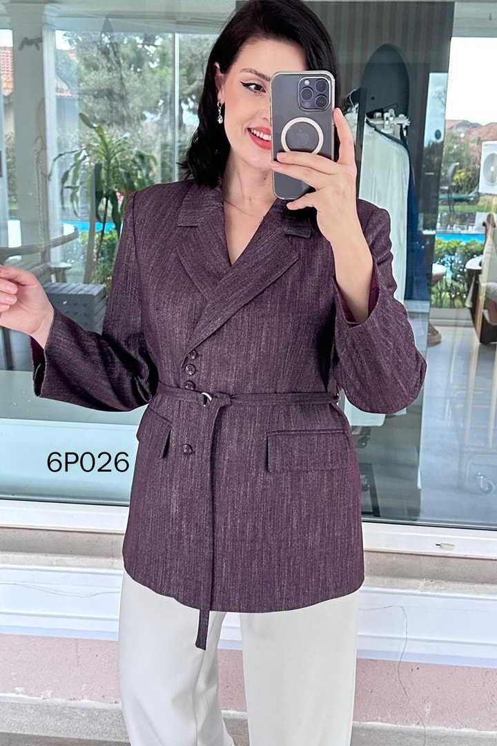 Prive Seri Belden Bağlamalı Blazer Ceket
