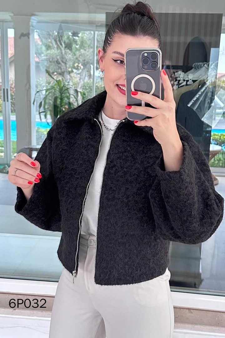 Prive Seri Fermuarlı Kaşe Ceket