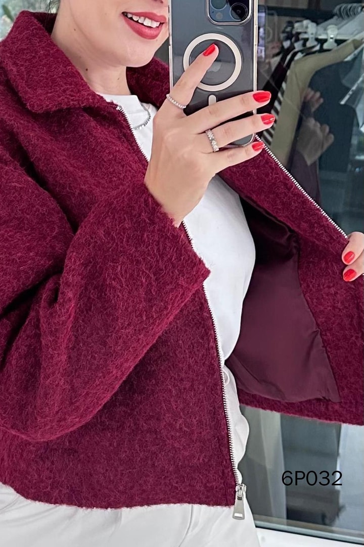 Prive Seri Fermuarlı Kaşe Ceket