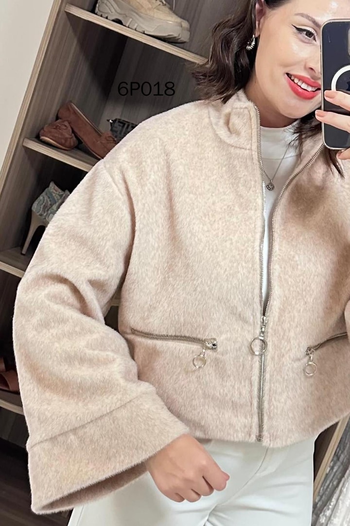 Prive Seri Fox Cepleri Fermuarlı Bomber Ceket