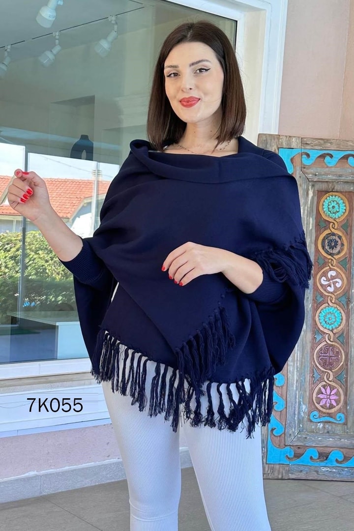 Püsküllü Triko Panço