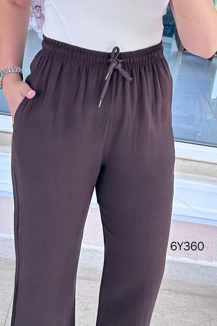 Salaş Kesim Müslin Keten Pantolon