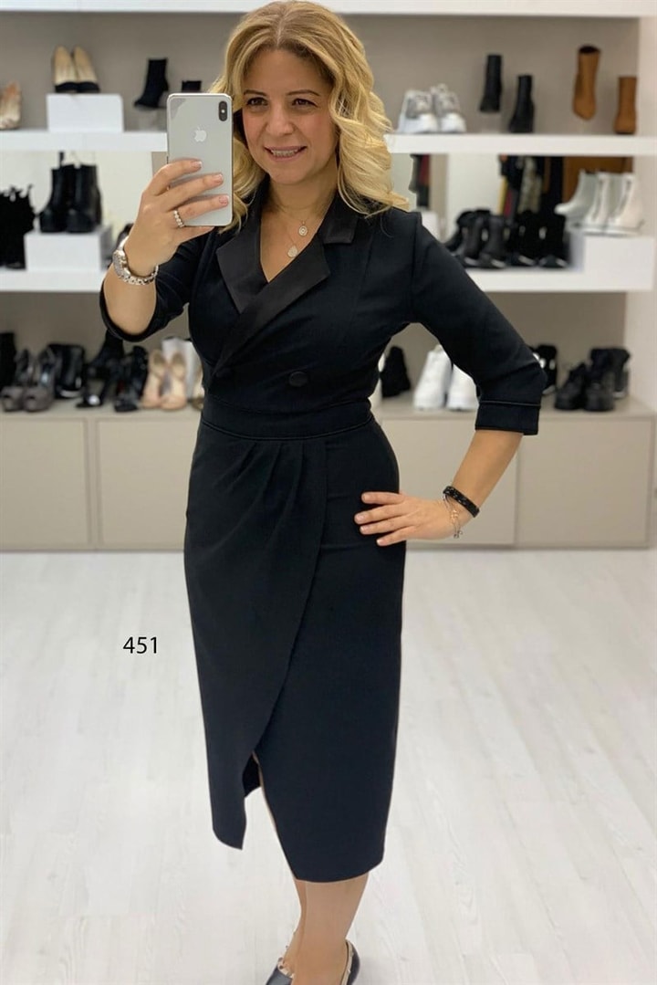 Saten Ofis Elbise