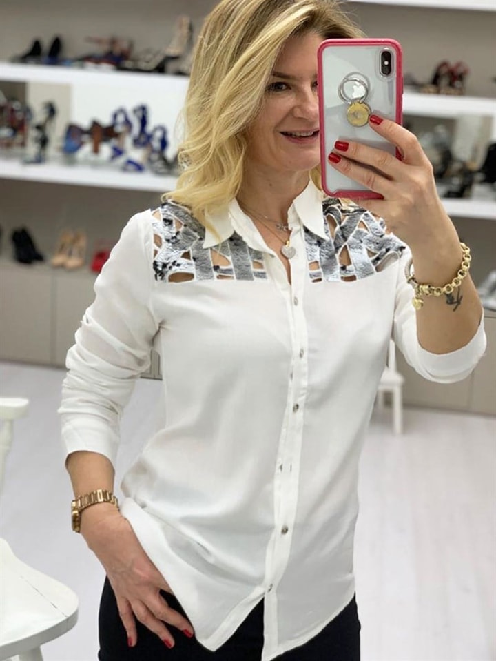 Sienna
- Pul Payet Lazer Kesim Gömlek