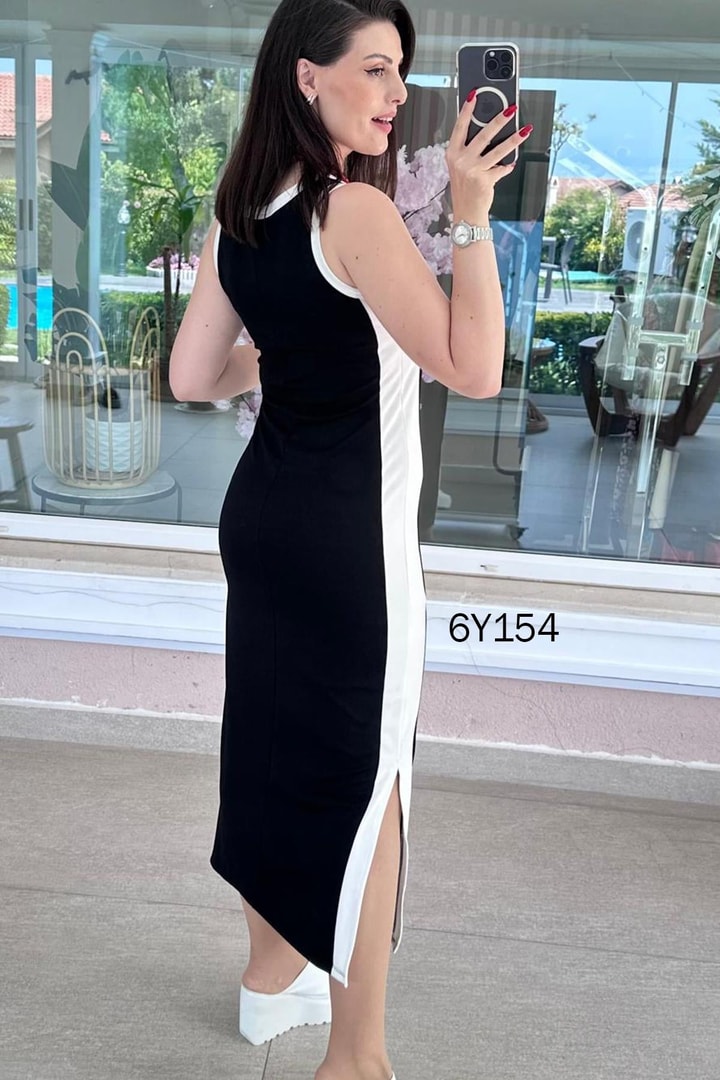 Sıfır Kol Modal Elbise