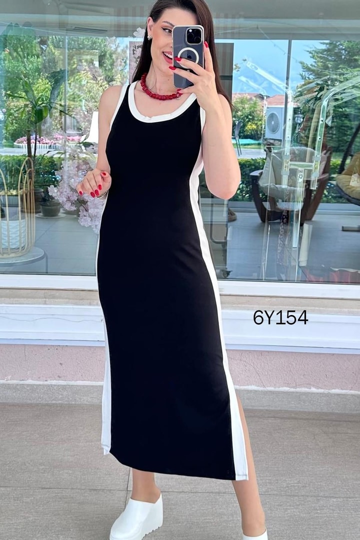 Sıfır Kol Modal Elbise