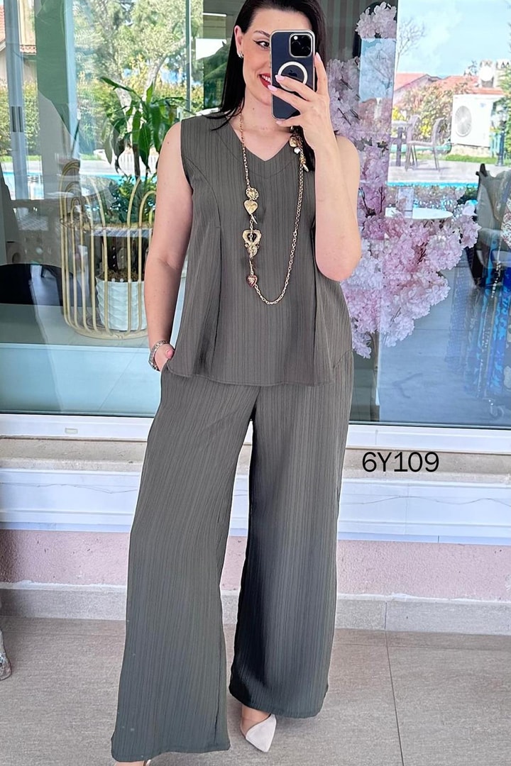 Sıfır Kol V Yaka İkili Takım