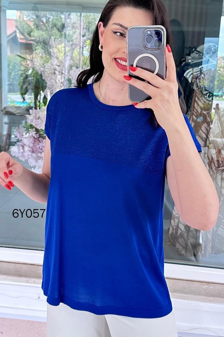 Sim Garnili Merserize Triko Bluz
