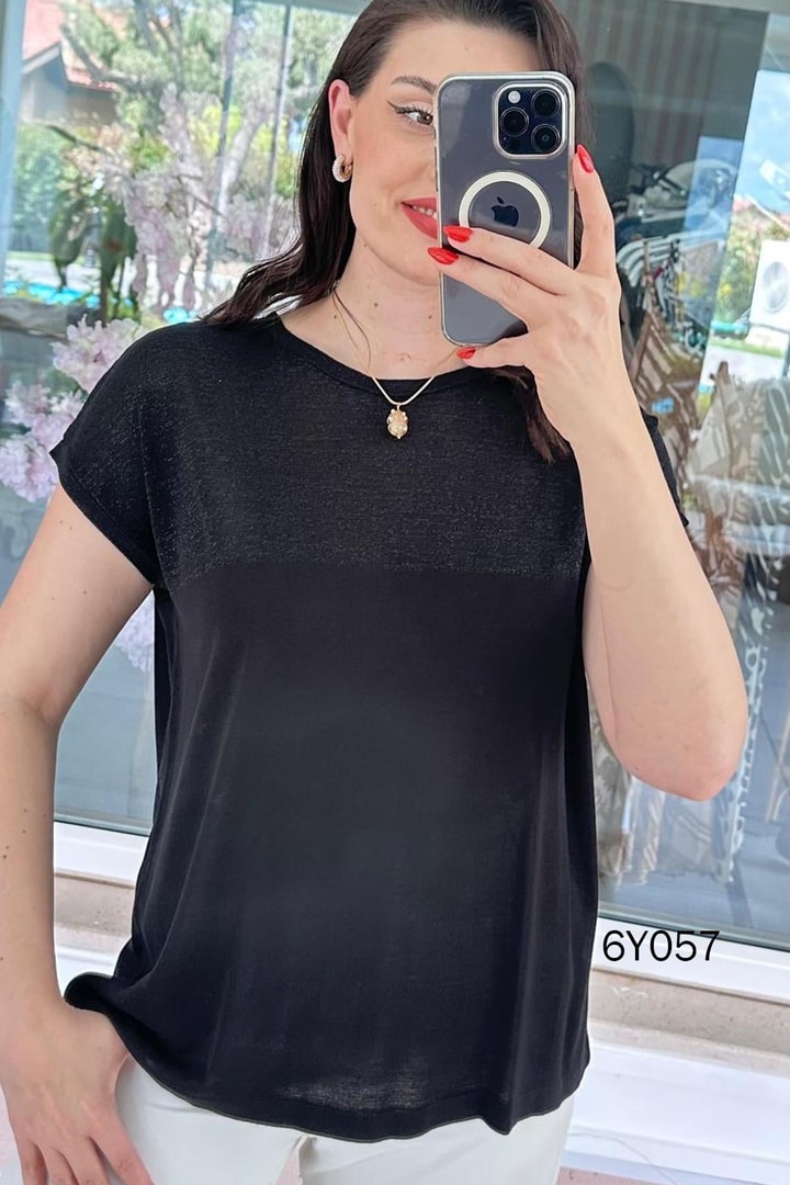 Sim Garnili Merserize Triko Bluz