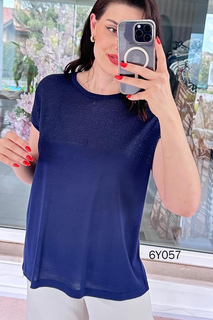 Sim Garnili Merserize Triko Bluz