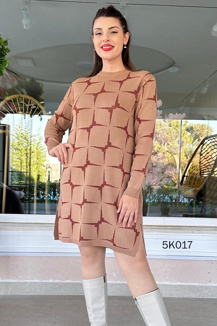 Simli Triko Elbise