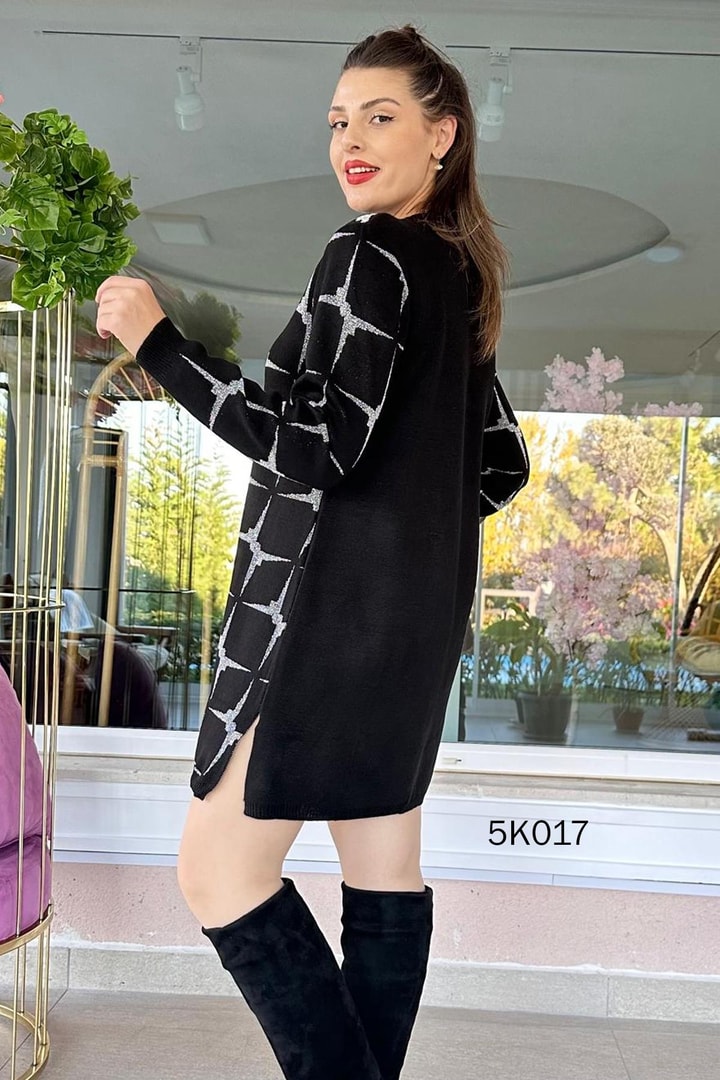 Simli Triko Elbise