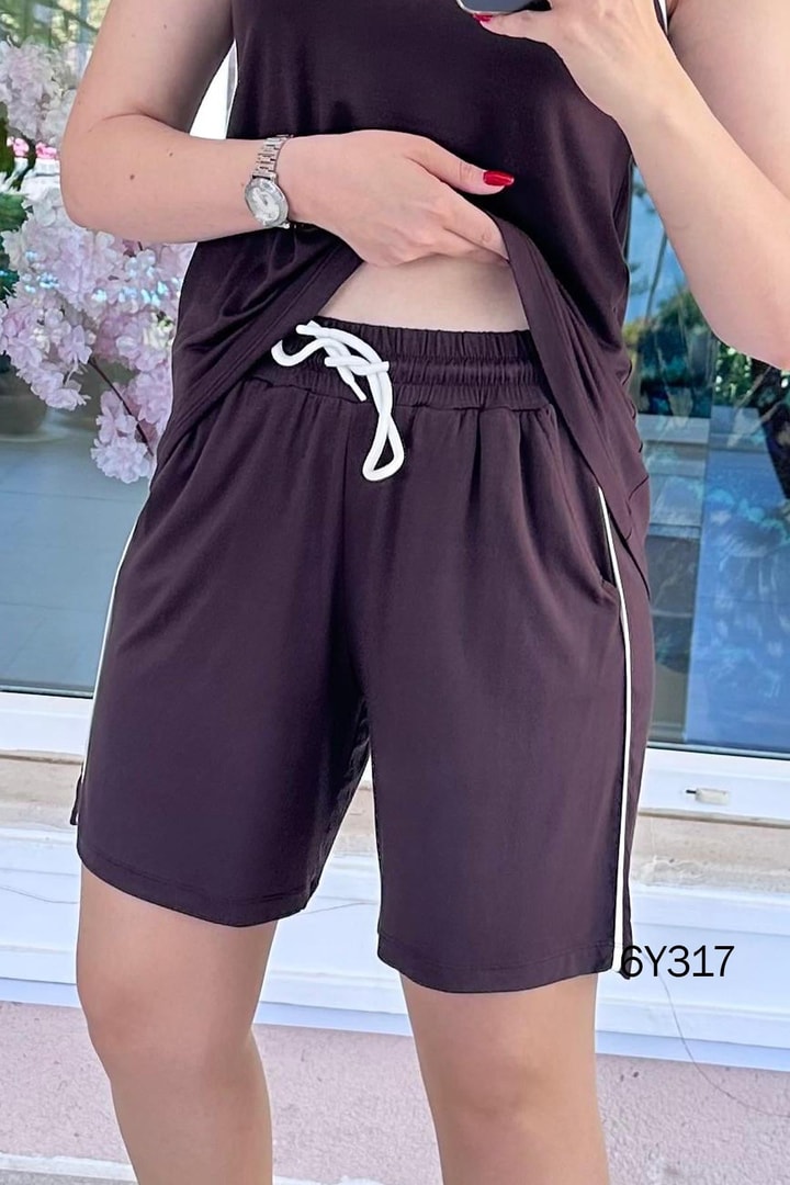 Şort Atlet Viskon Penye Takım