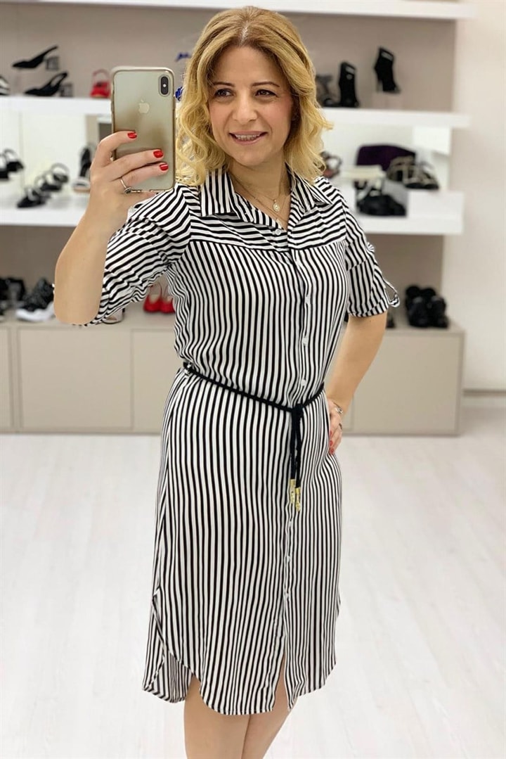 Style- Çizgili Elbise
