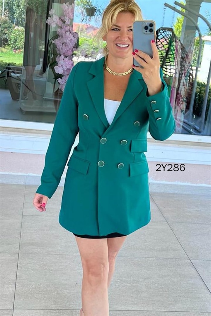 Süs Cepli Blazer Ceket